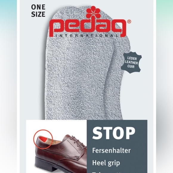 pedag "Stop Suede Leather Heel Grips"
Ease pain and walk normally, 2 pairs - Picture 4 of 9
